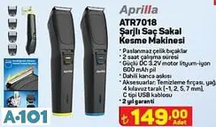 APRİLLA ŞARJLI SAÇ VE SAKAL KESME MAKİNESİ